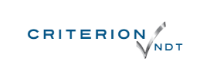 Schneider & Company - Logo of Criterion NDT - a stylized text design with a checkmark symbol, incorporating elements of robotic automation.
