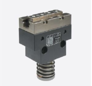 Schneider & Company - Industrial pneumatic valve with a spring return actuator and electrical connector ports.