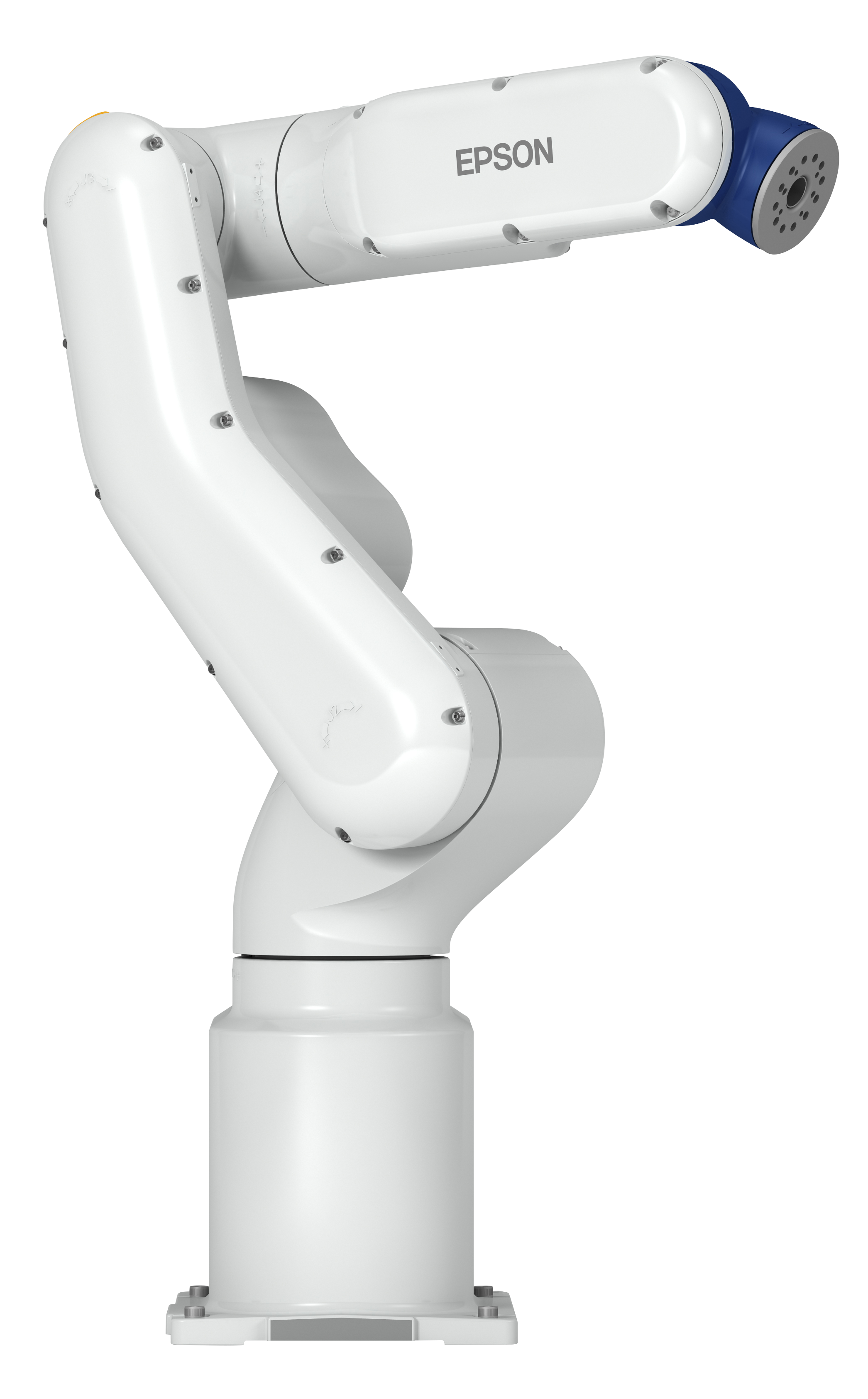 Schneider & Company - A modern epson industrial robotic arm designed for precision automation tasks on a white background.