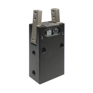 Schneider & Company - Industrial black power relay with mounting brackets and qr code on its side.
