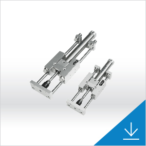 Schneider & Company - Precision linear guide rails and actuators on a white background.